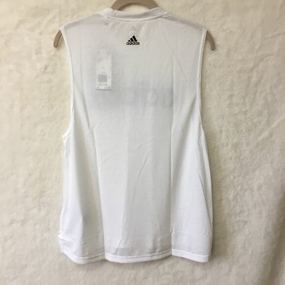 Adidas White & Black Dash Tank Top - Picture 6 of 8